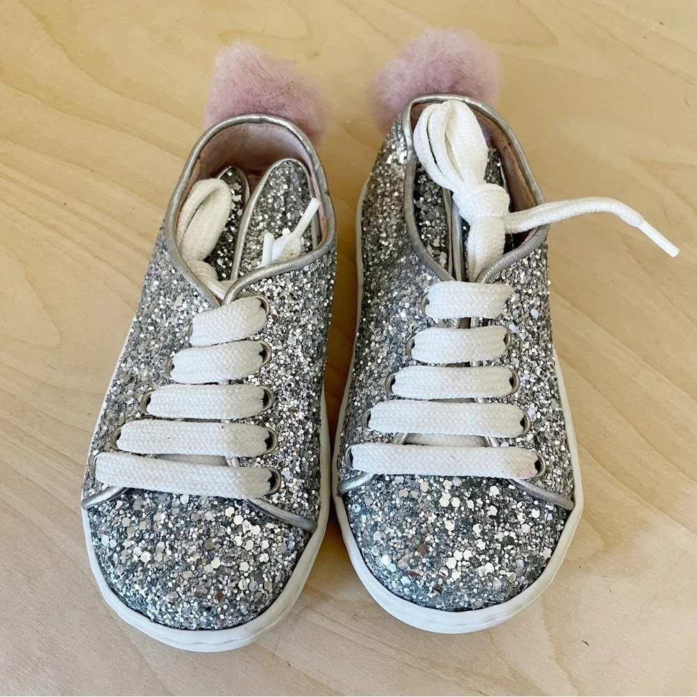 Minna Parikka Glitter Bunny Sneakers toddler Sz 21 US 6 - Picture 2 of 8